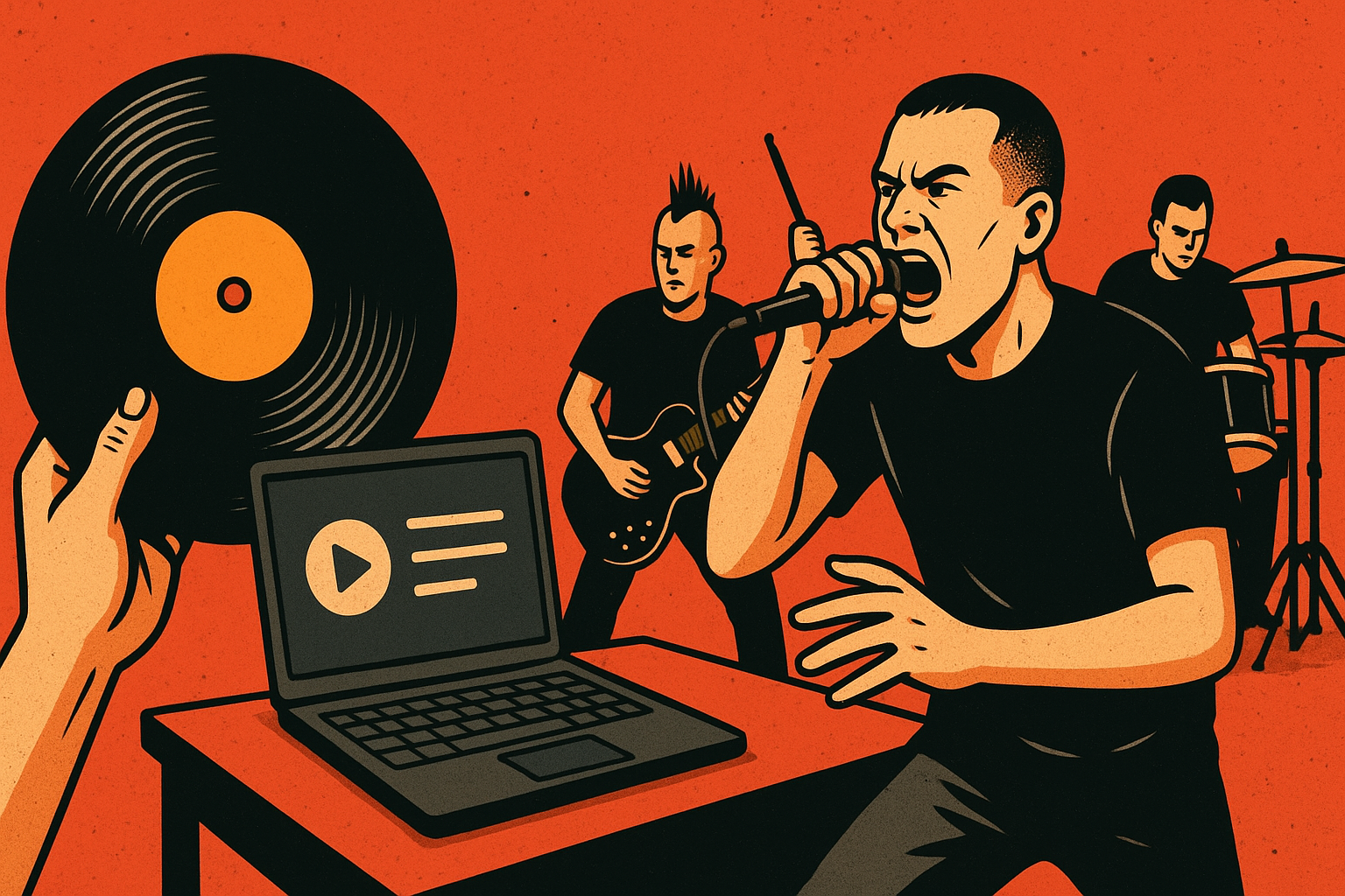 Do Vinil ao Streaming: Como a Cena Punk/Hardcore se Reinventa na Era Digital